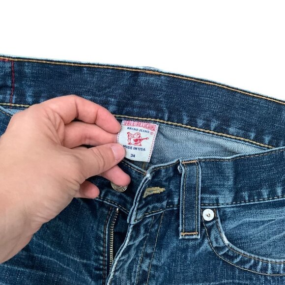 Vintage True Religion Jeans Size 34 RICKY - Picture 4 of 6